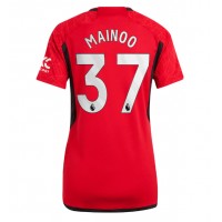 Manchester United Kobbie Mainoo #37 Hemmatröja Dam 2023-24 Kortärmad